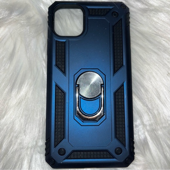 IPHONE 11 Pro Max blue cell phone cover with stand - Picture 4 of 8